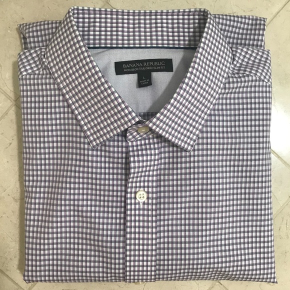 Banana Republic Other - Banana Republic Non-Iron Tailored Slim Long Sleeve-L